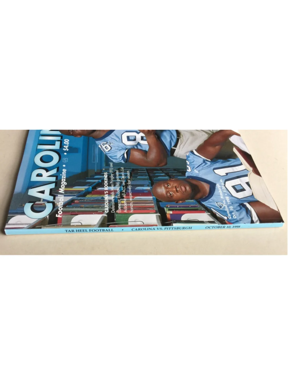 1998 CAROLINA, Football Magazine, UNC Tar Heels, Carolina VS Pittsburgh